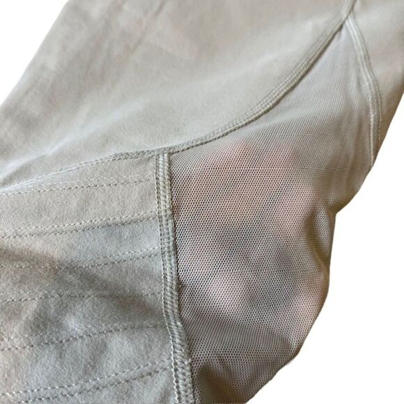 Joy Lab Leggings Ruched Detailed Compression with Mesh Olive Gray Medium - Picture 4 of 10